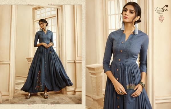 Vouch Aashna Embroidery Rayon Designer Gown Collection